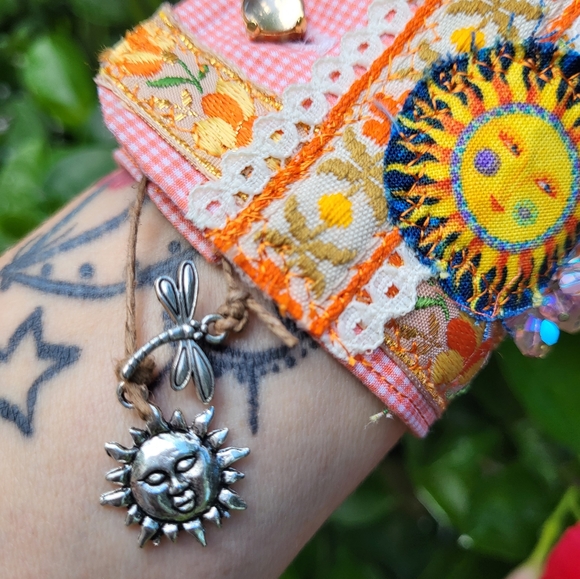 Happy Sun Boho Cuff Bracelet - Picture 9 of 10